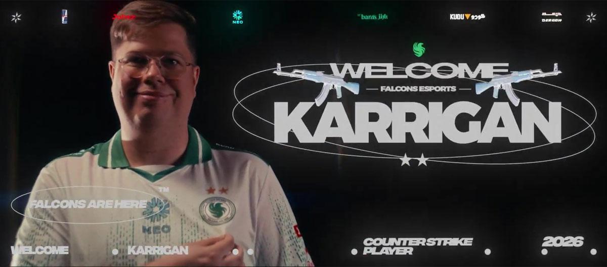 CS2：原FaZe指挥karrigan正式加盟Falcons..