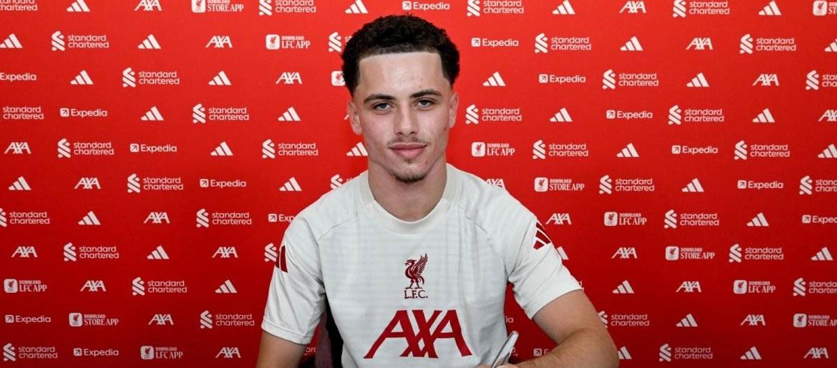 Liverpool completes contract extension with Northern Ireland international forward wonderkid Kieran Morrison..