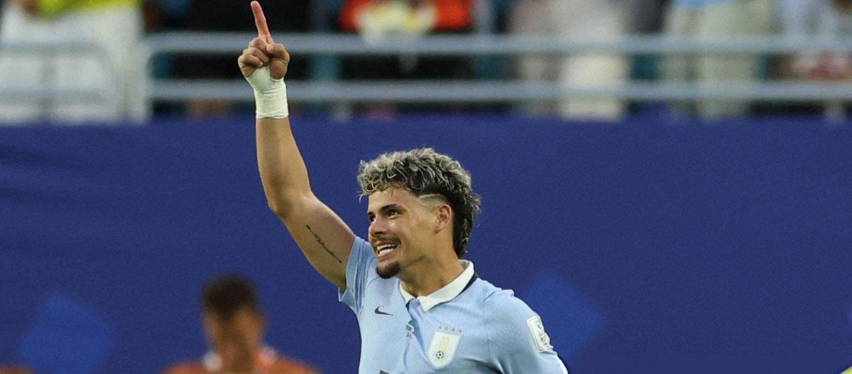 ◤FIFA World Cup in United States, Canada and Mexico◢ Maximiliano Araújo scores to help Uruguay salvage a late 1-1 draw against Saudi Arabia..