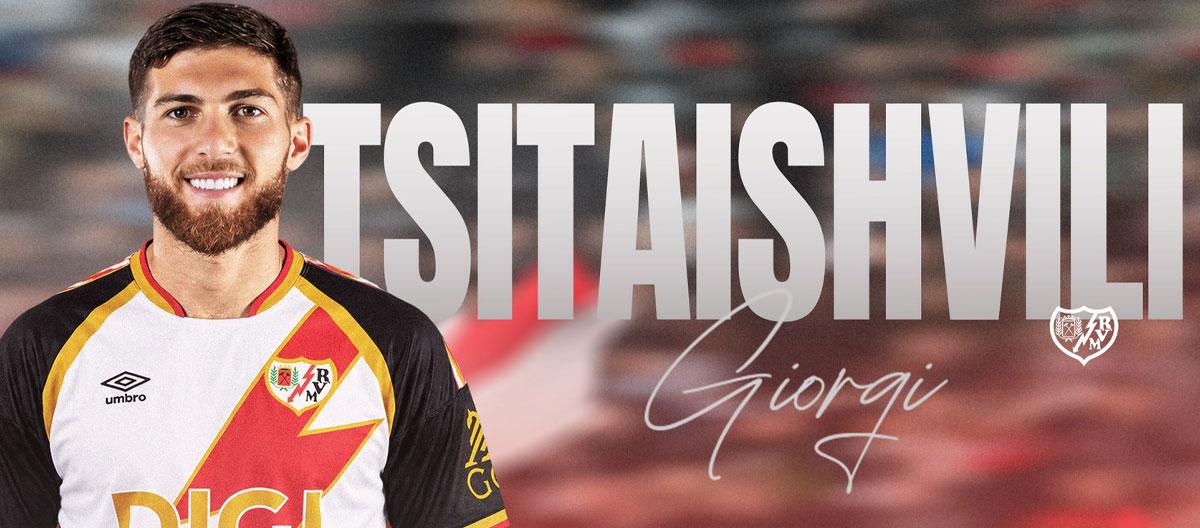 Rayo Vallecano officially announce the signing of Dynamo Kyiv winger Giorgi Tsitaishvili..