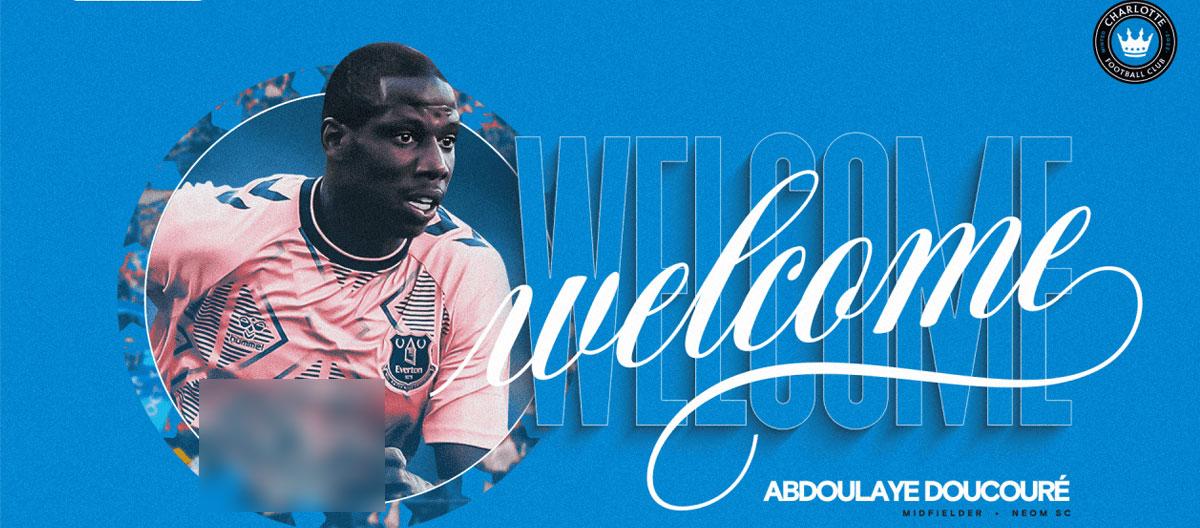Former Everton and Mali international midfielder Abdoulaye Doucouré officially joins Charlotte FC on a free transfer..