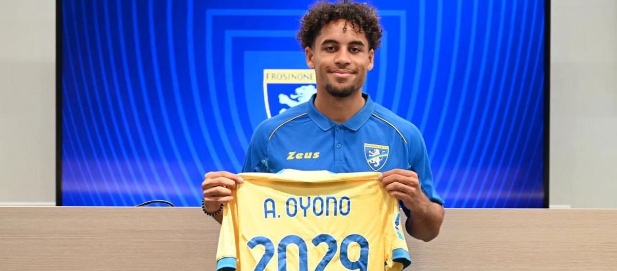 Frosinone completes contract extension with Gabon international defender Anthony Oyono..