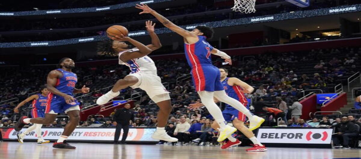 Maxi scored 29 points in a losing effort as the Pistons defeated the 76ers 106-93.