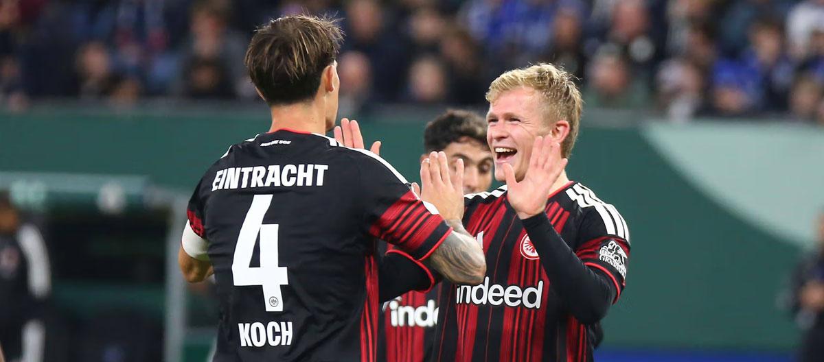 ◤DFB-Pokal◢ Jonathan Burkardt scores and assists as Eintracht Frankfurt secure a convincing 3-1 away win over Hamburg..
