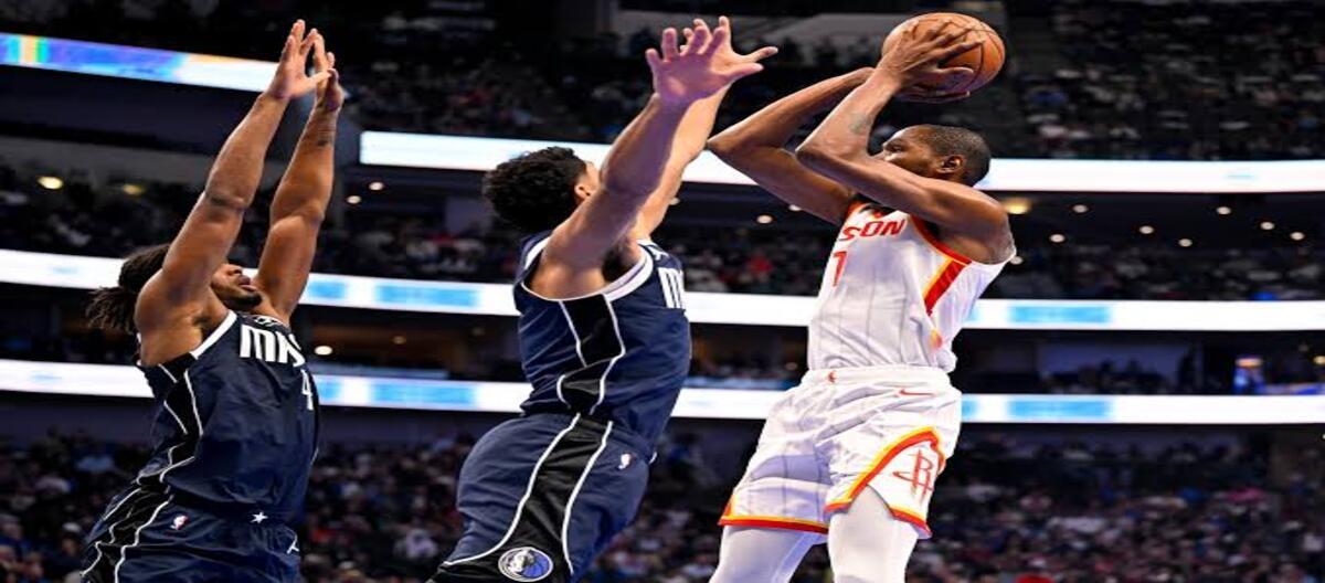 Kyrie Irving's 35 points helped the Mavericks stage a 116-111 comeback victory over the Rockets.