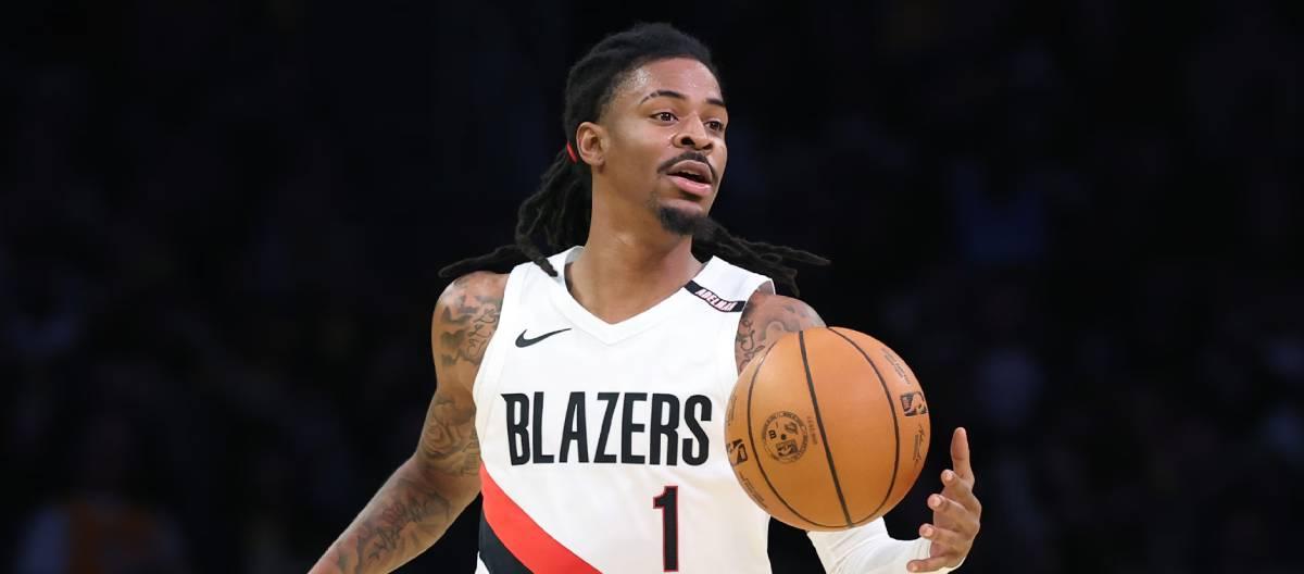 Trail Blazers guard Ja Morant is out for at least four weeks with a grade 2 hamstring strain.