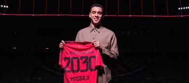 Bayern Munich completes contract extension with Germany international attacking midfielder wonderkid Jamal Musiala..