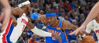 Gilgeous-Alexander scores 33 as Oklahoma City Thunder beat Detroit Pistons 119-103
