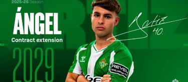 Angel Ortiz has signed a new contract with Real Betis
