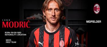 Real Madrid veteran legend AC Milan Luka Modrić officially joins AC Milan on a free transfer..