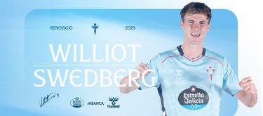 Celta Vigo completes contract extension with left winger wonderkid Williot Swedberg..