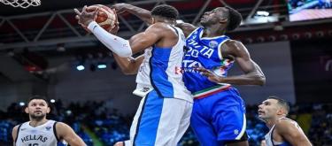 Antetokounmpo scored 31 points as Greece defeated Italy in a thrilling first round victory.