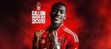 Nottingham Forest completes contract extension with England international winger Callum Hudson-Odoi..