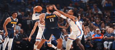 Alexander scored 12 points, 4 rebounds and 5 assists, and Dieng exploded in the final quarter to lead the Thunder to a 94-91 comeback victory over the Nuggets.