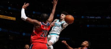 Ball scored 38 points, 13 rebounds, and 13 assists, Bridges scored 22 points, and the Hornets defeated the Wizards 139-113.