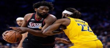 Embiid scored 39 points as the 76ers defeated the Pacers 115-105.