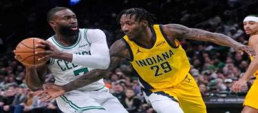 Brown's 31 points saved the Celtics from a 103-95 comeback victory over the Pacers.