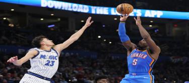 Joe Jordan led the Thunder to a 128-92 victory over the Magic, scoring 22 points.