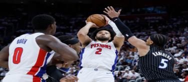 Cunningham's 27 points helped the Pistons defeat the Magic 98-83.