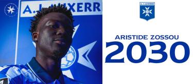 Auxerre completes contract extension with Ivory Coast U23s international winger Aristide Zossou..