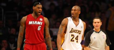 Kobe Bryant and LeBron James's "one-of-a-kind" signature trading cards were put up for public auction.