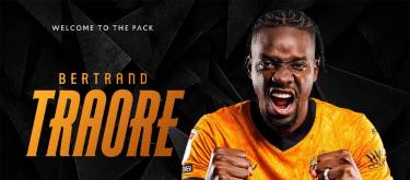Wolverhampton Wanderers have officially signed Bertrand Traore to a one-year contract.