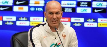 Zidane was deeply moved as he prepared to make his debut as manager of France.