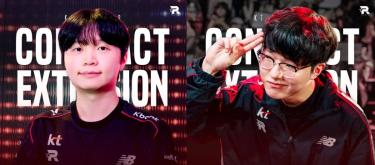 英雄联盟：KT Rolster与上单李胜民（ID：PerfecT）、中单郭普城（ID：Bdd）完成续约..