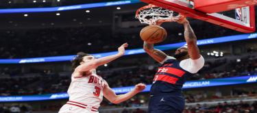 威尔逊空砍30分 奇才以124-120险胜公牛