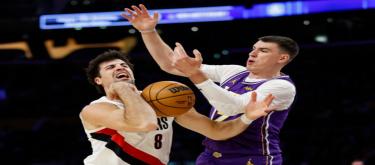 Doncic's 41 points weren't enough to save the Trail Blazers from a 136-129 comeback victory over the Lakers.